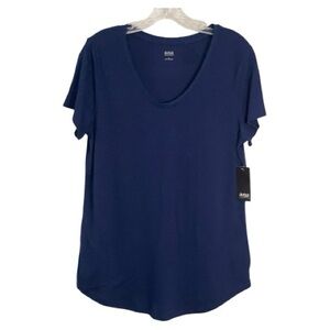 a.n.a Women's Classic Navy Short Sleeve Tee